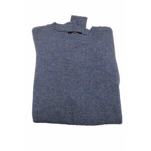 JANTZEN Tumblespun Mens Blue Wool blend sweater M tag true vtg 70s USA Made